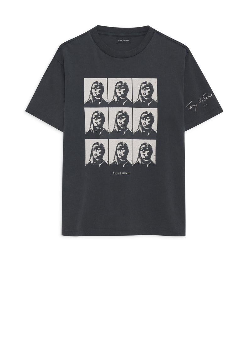 Hudson T-Shirt | Washed Black AB x Brigitte Bardot