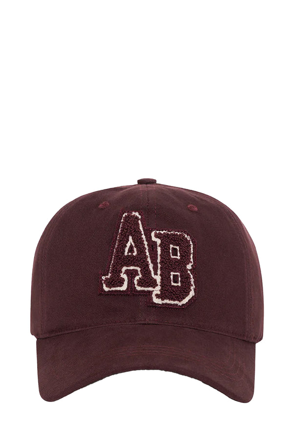 Jeremy Baseball Cap | Dark Burgundy Letterman