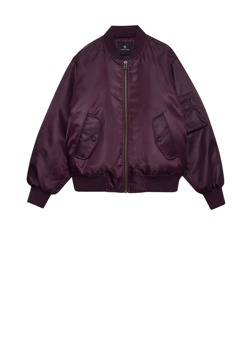 Leon Bomber Jacket | Bordeaux