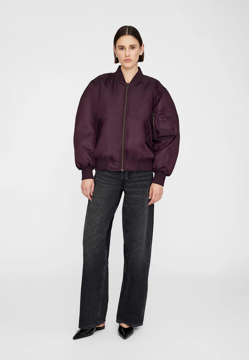 Leon Bomber Jacket | Bordeaux