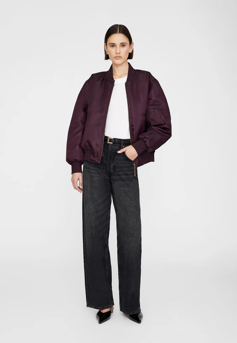 Leon Bomber Jacket | Bordeaux