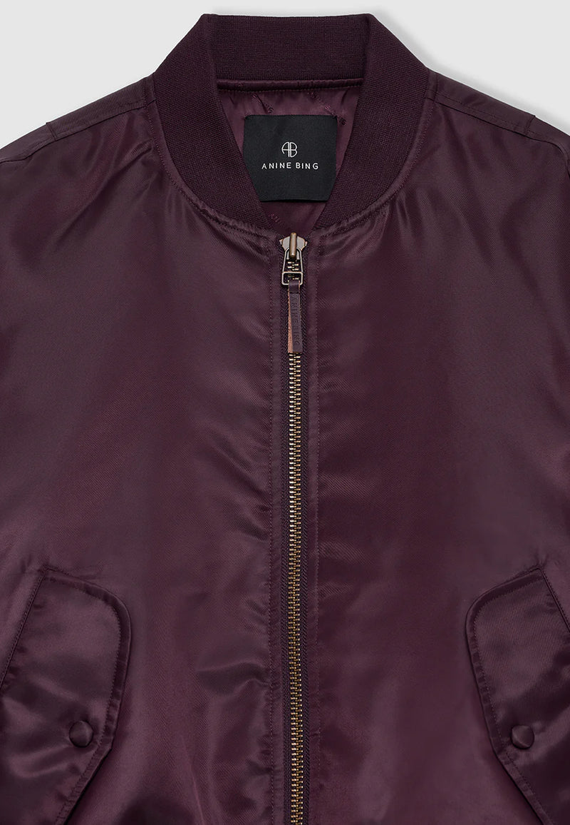 Leon Bomber Jacket | Bordeaux