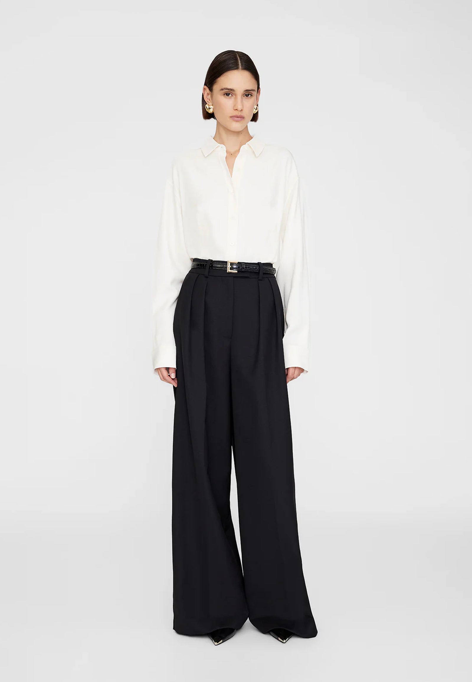 Anine Bing | Nicola Belt | Black embossed – ingla concept store