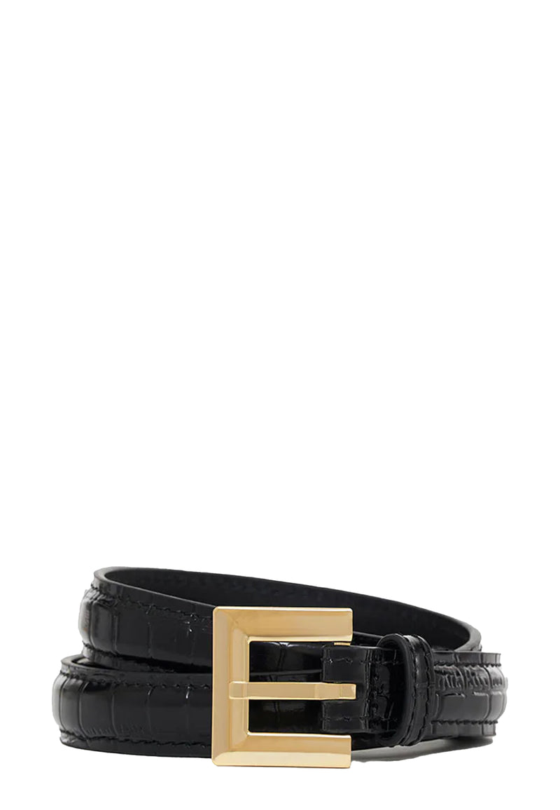 Nicola Belt | Black Embossed