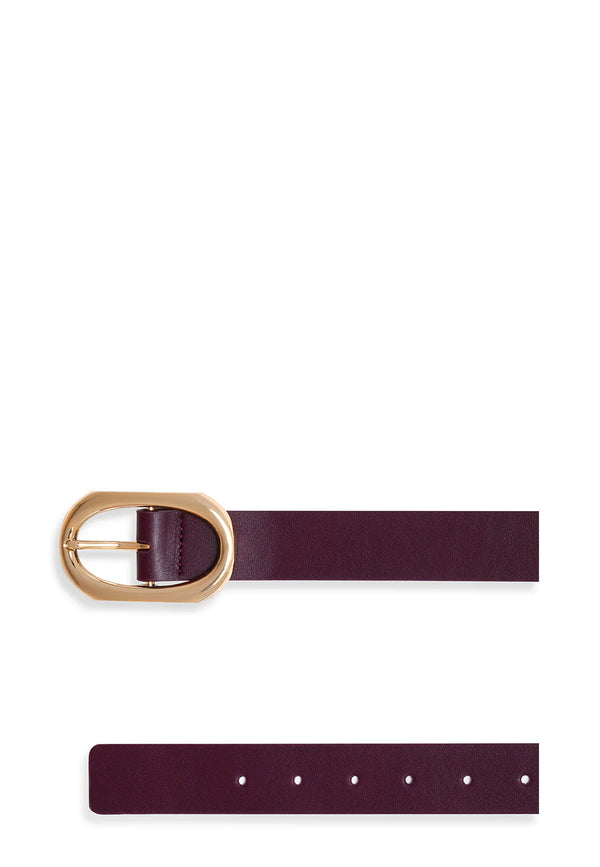 Signature Link Belt | Bordeaux