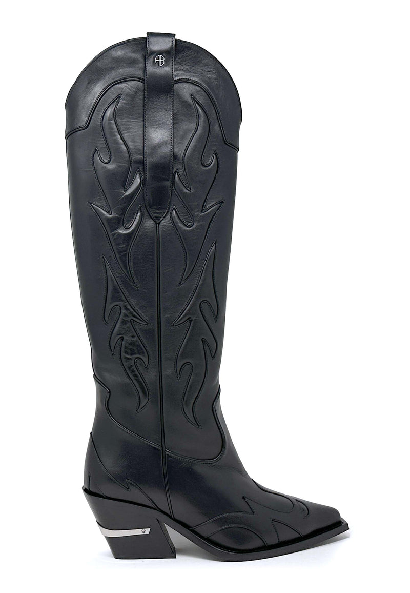 Tall Tania Cowboy Boots | Black Western