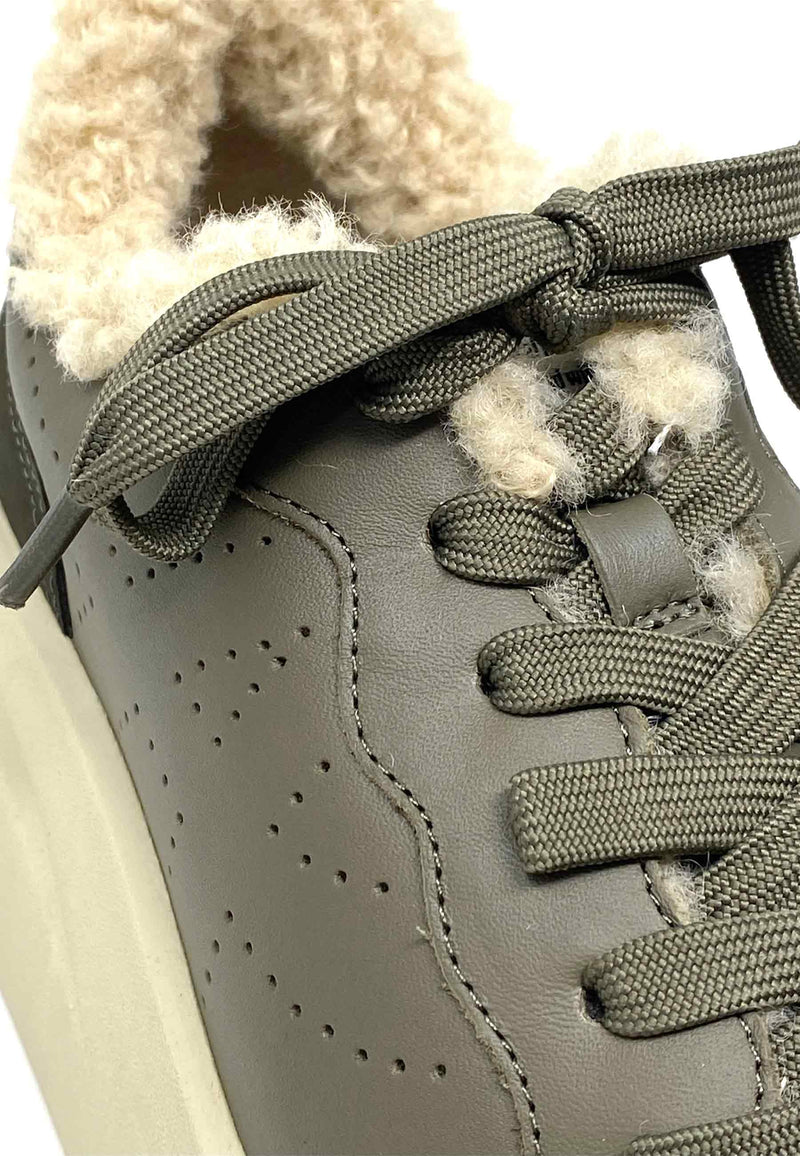 Impuls Platform Sneaker | Military Fur