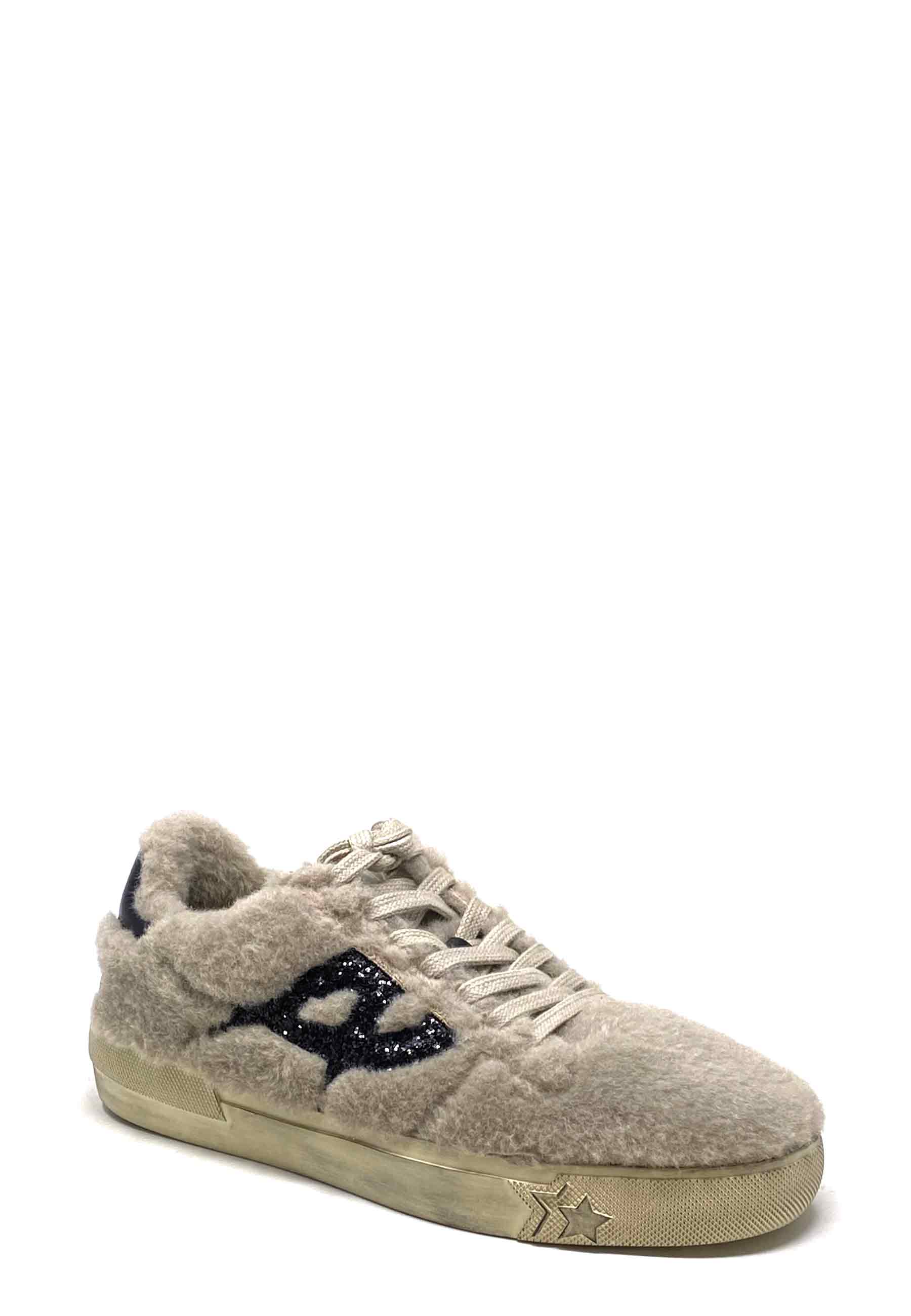Malibu Fur B Sneaker | Beige