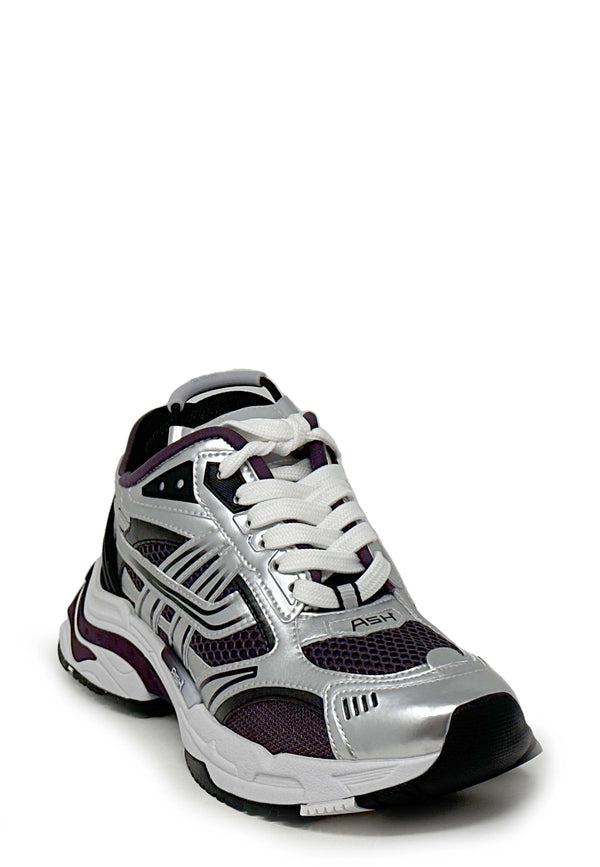 Race04 Sneakers | Silver Black