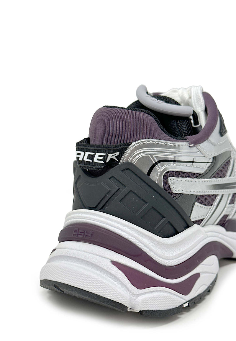 Race04 Sneakers | Silver Black