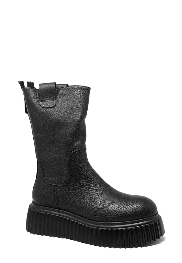 Milagros Platform Boot | Black