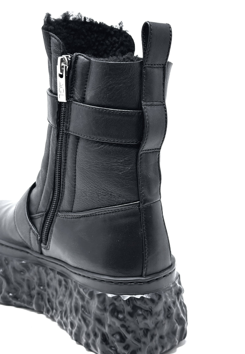 Magma Biker Platform Boot | Nero