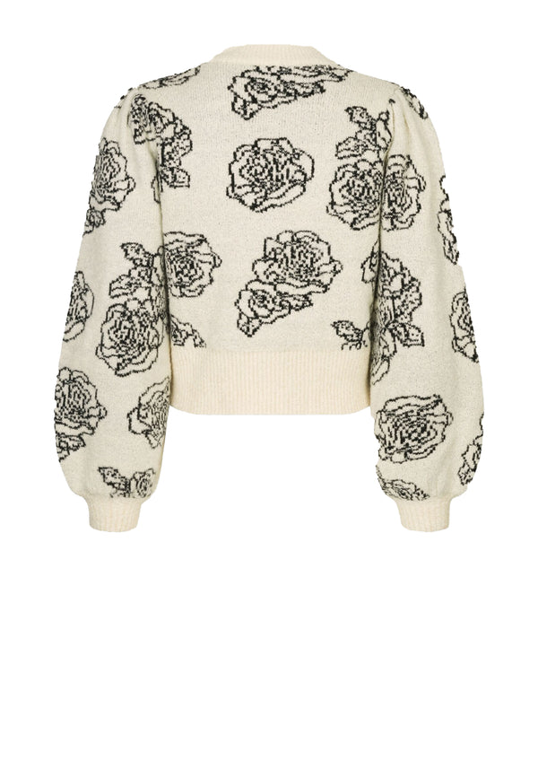 Cherika sweater | Cream Embroidery
