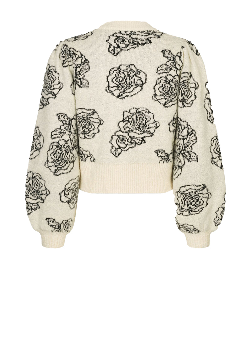 Cherika sweater | Cream Embroidery