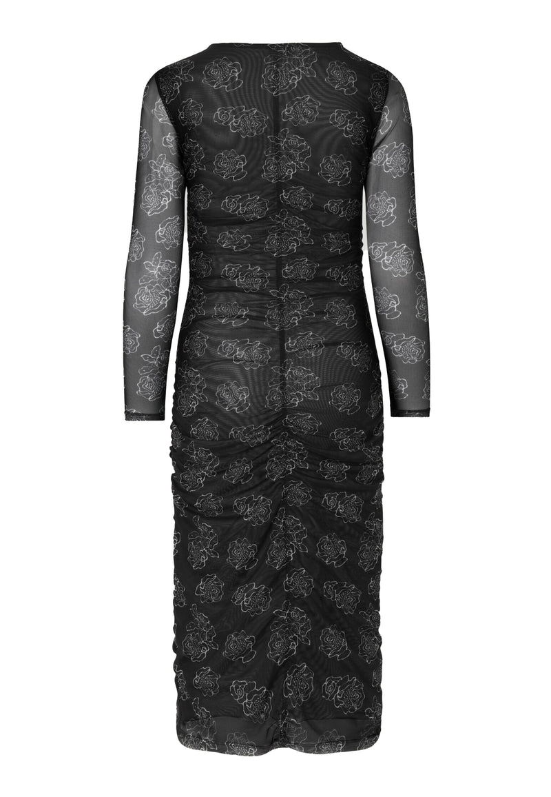 Jezelle midi dress | Black Embroidery