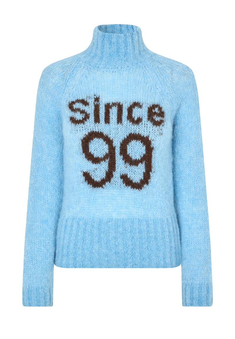 Celena turtleneck sweater | Blue