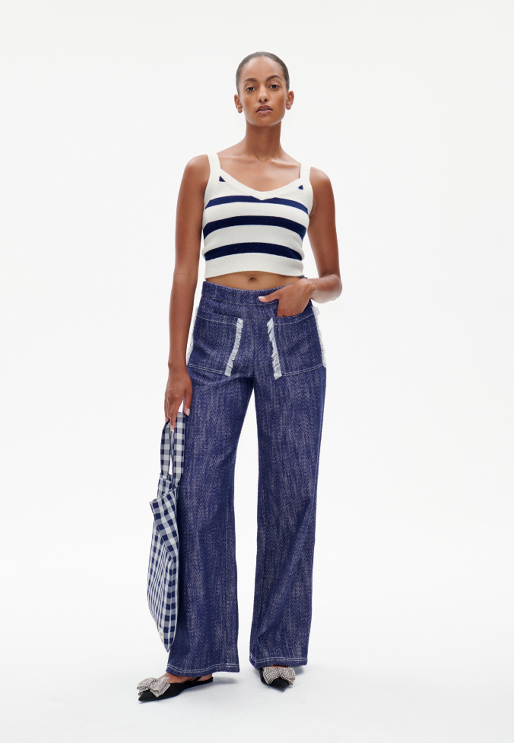 Celly top | Blue Breton Stripe