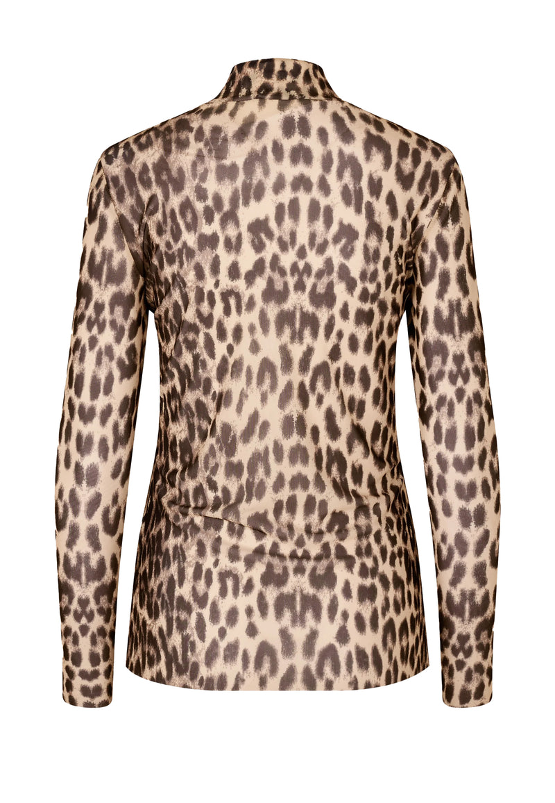 Jodi Long Sleeve | Brown leopard