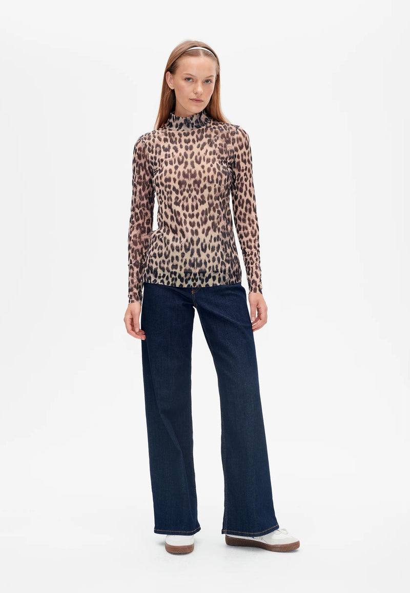 Jodi Long Sleeve | Brown leopard