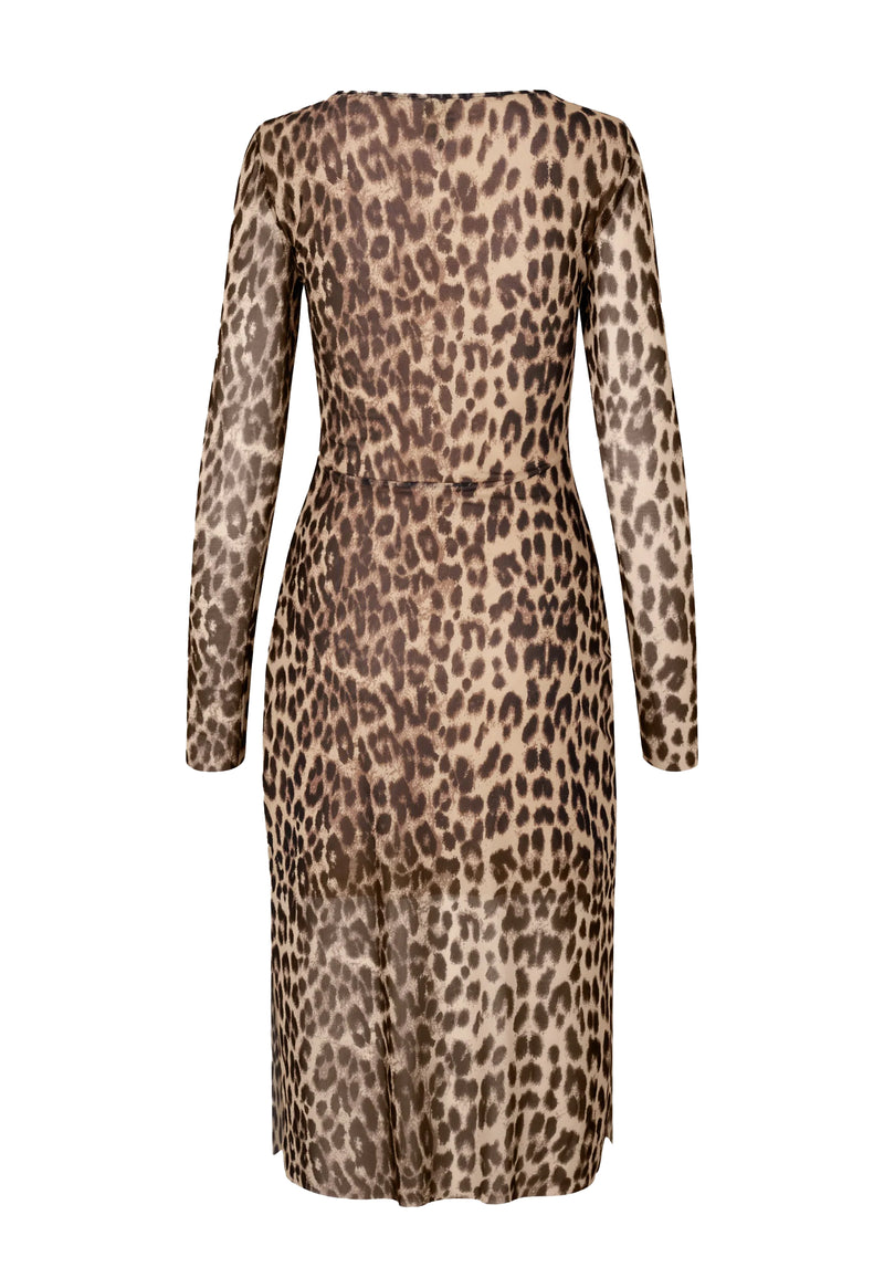 Jolanda Dress | Brown Leopard