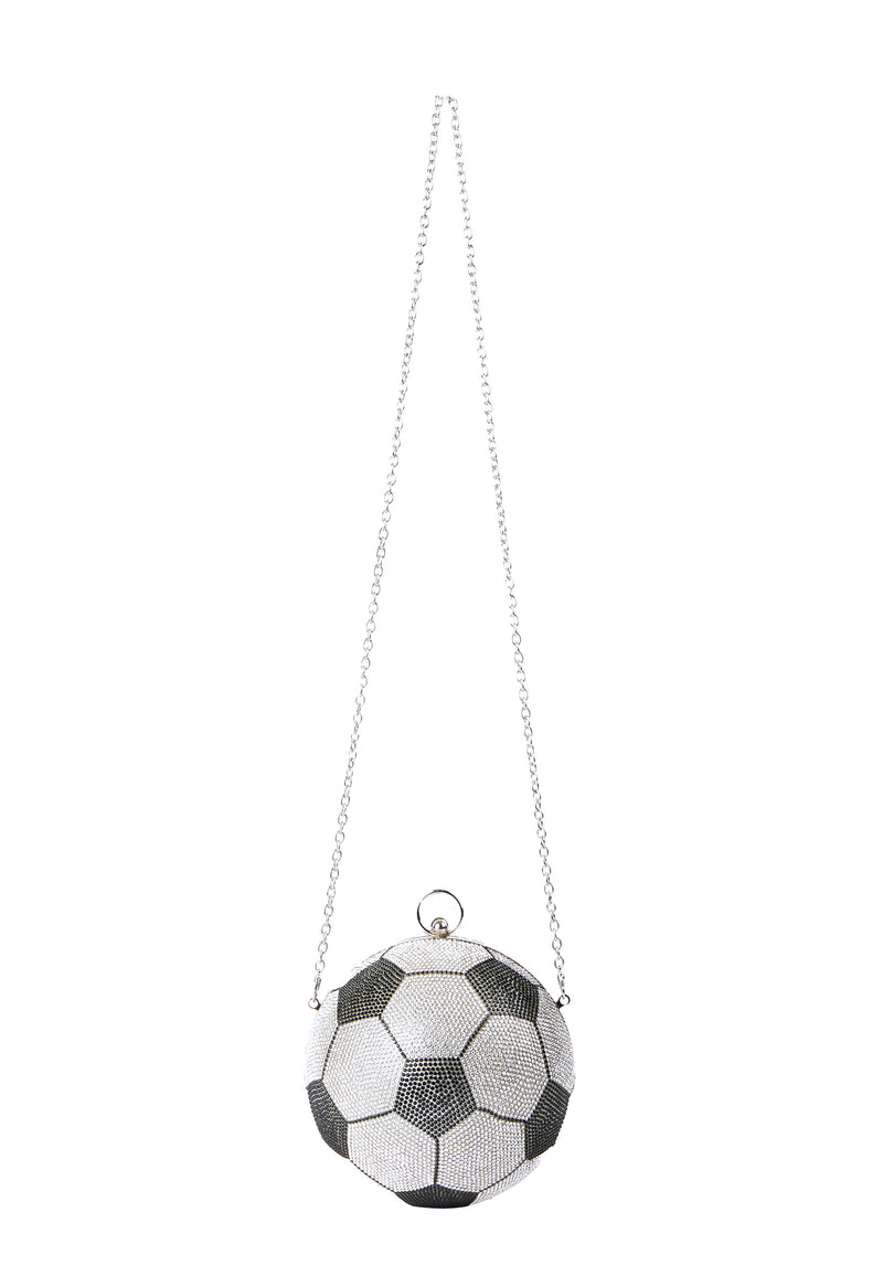 Kenza Football Bag | Jet Crystal