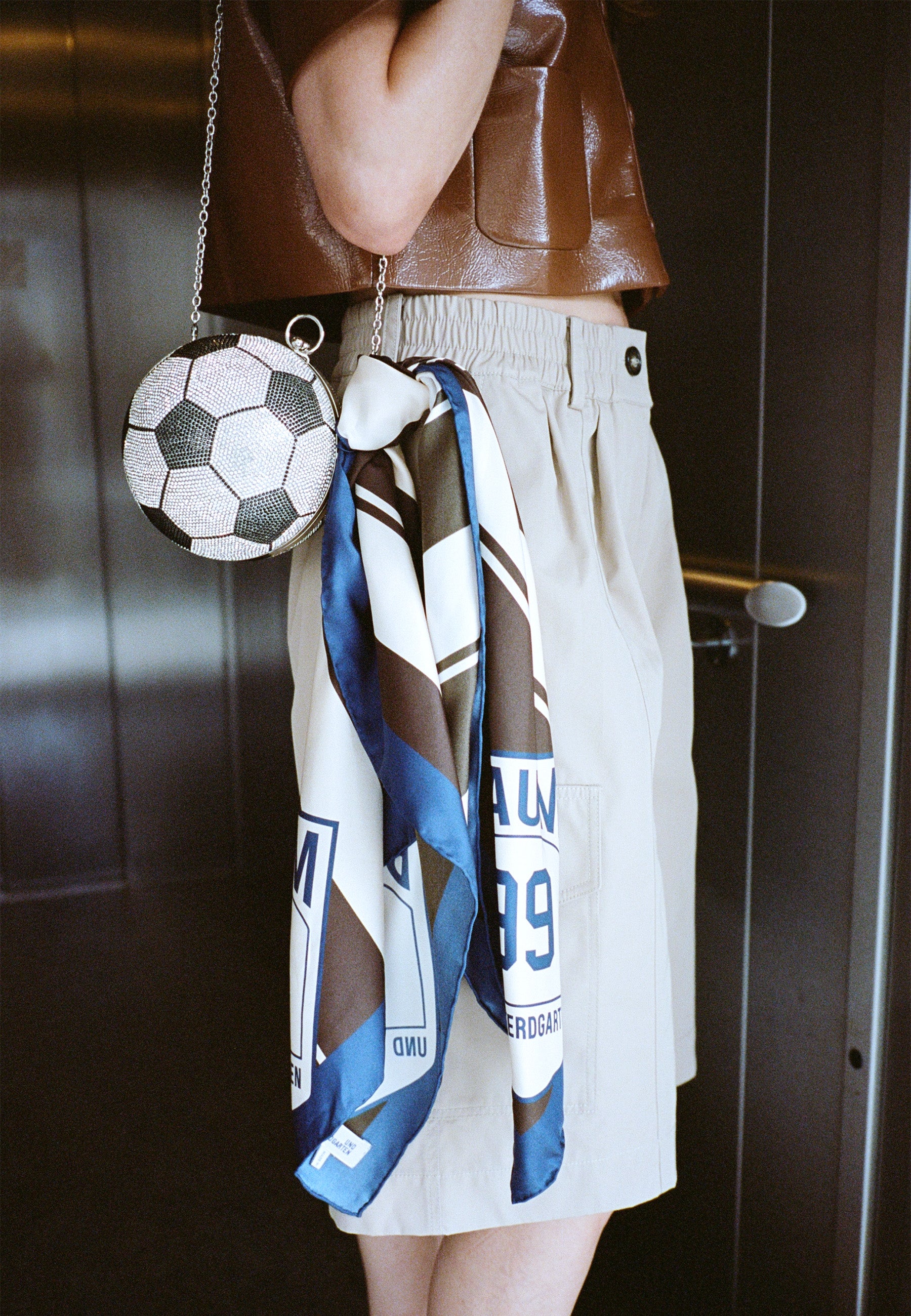 Kenza Football Tasche | Jet Crystal