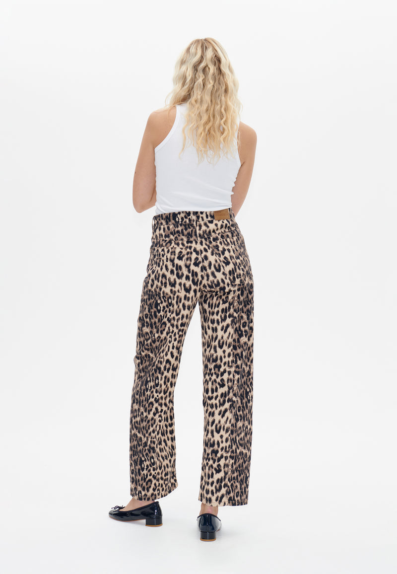 Nara Jeans | Brown Leopard