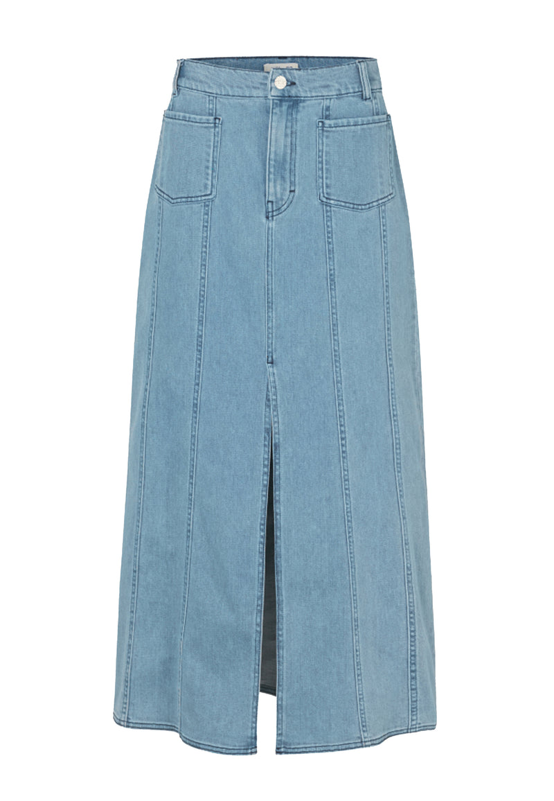 Sabire Maxi Skirt | Light cool denim