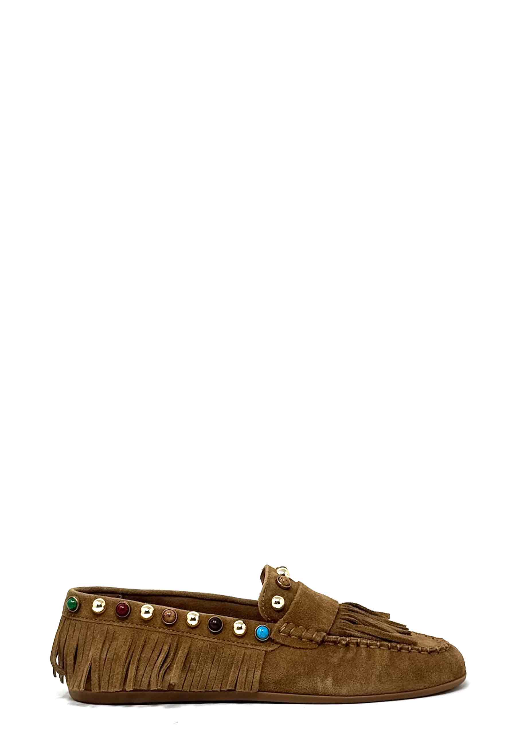 973Z60IN Fransen Bootsschuh | Cuero