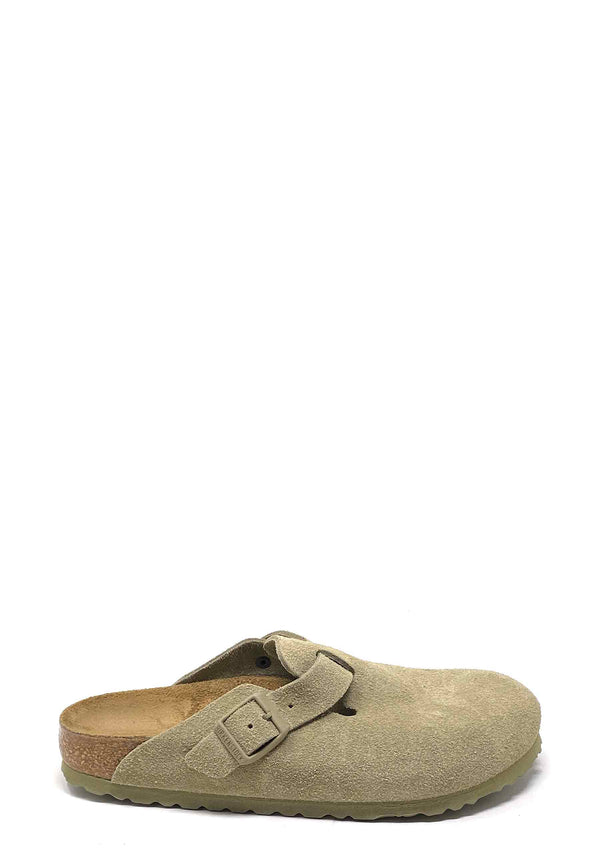 Boston mule | Faded Khaki Suede