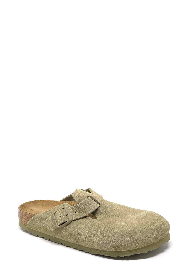 Boston mule | Faded Khaki Suede