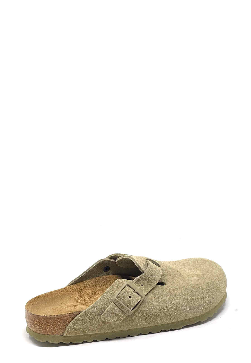 Boston mule | Faded Khaki Suede