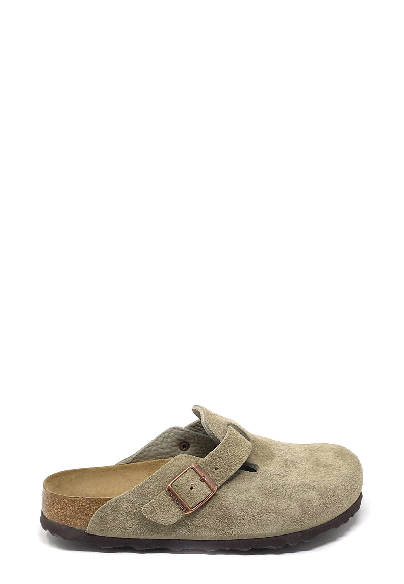 Boston Clog | Taupe Suede