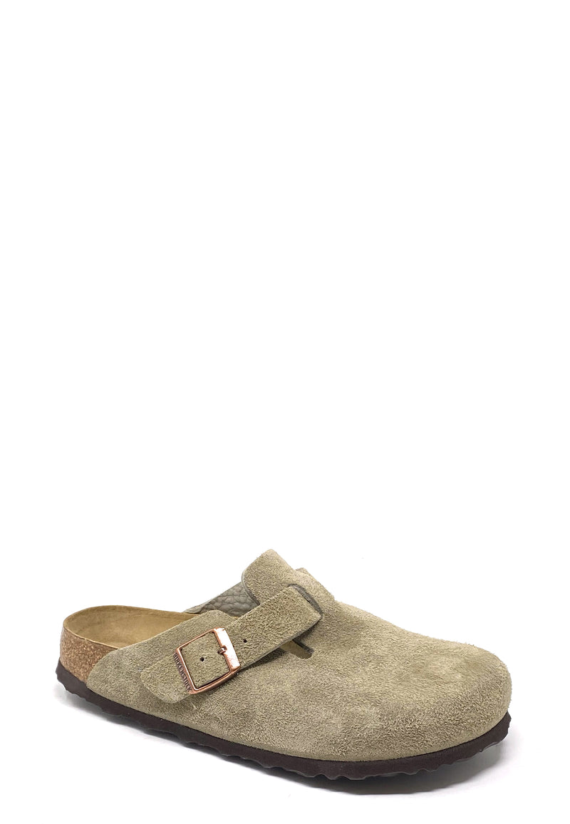 Boston Clogs | Taupe Suede