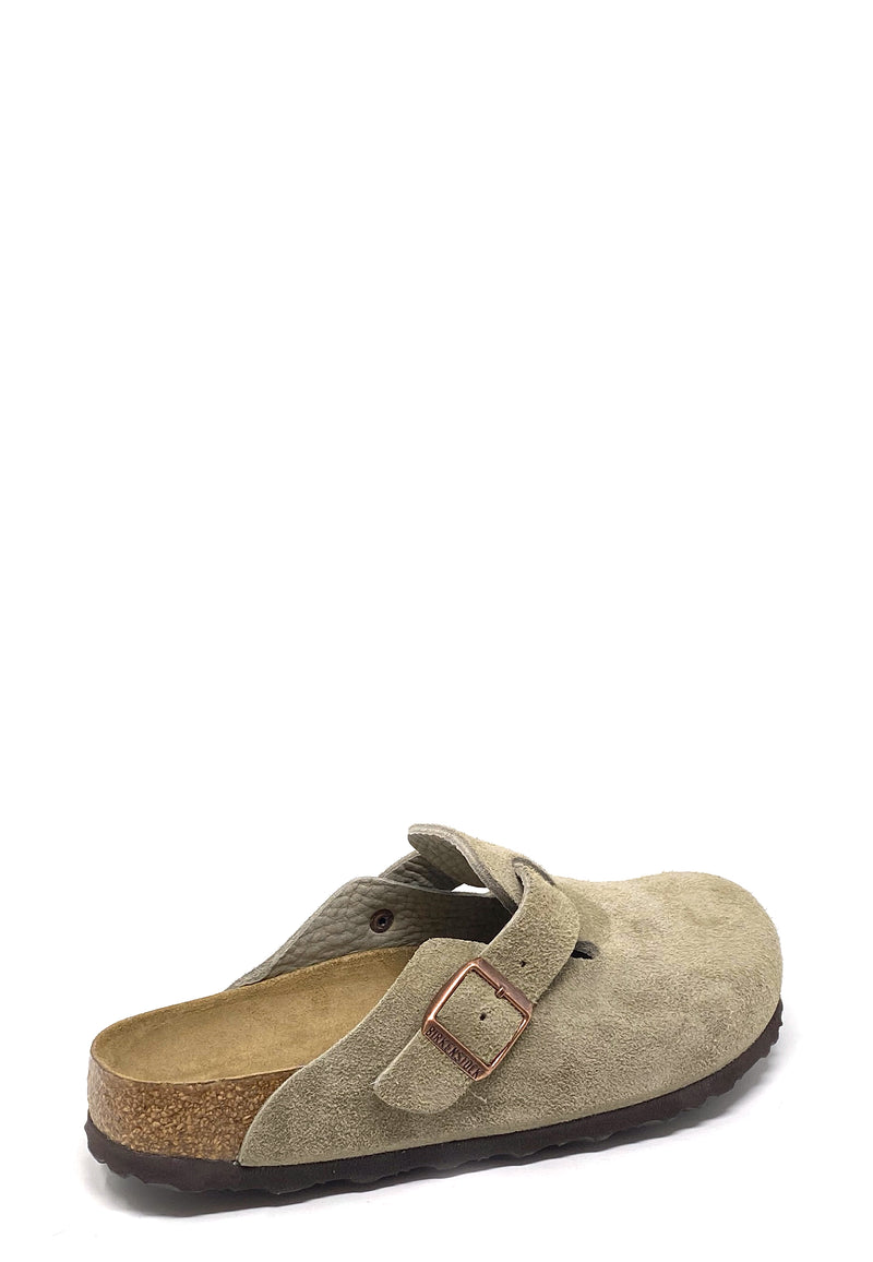 Boston Clogs | Taupe Suede