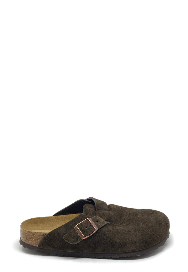 Boston Soft Footbed Mules | Mocha Suede