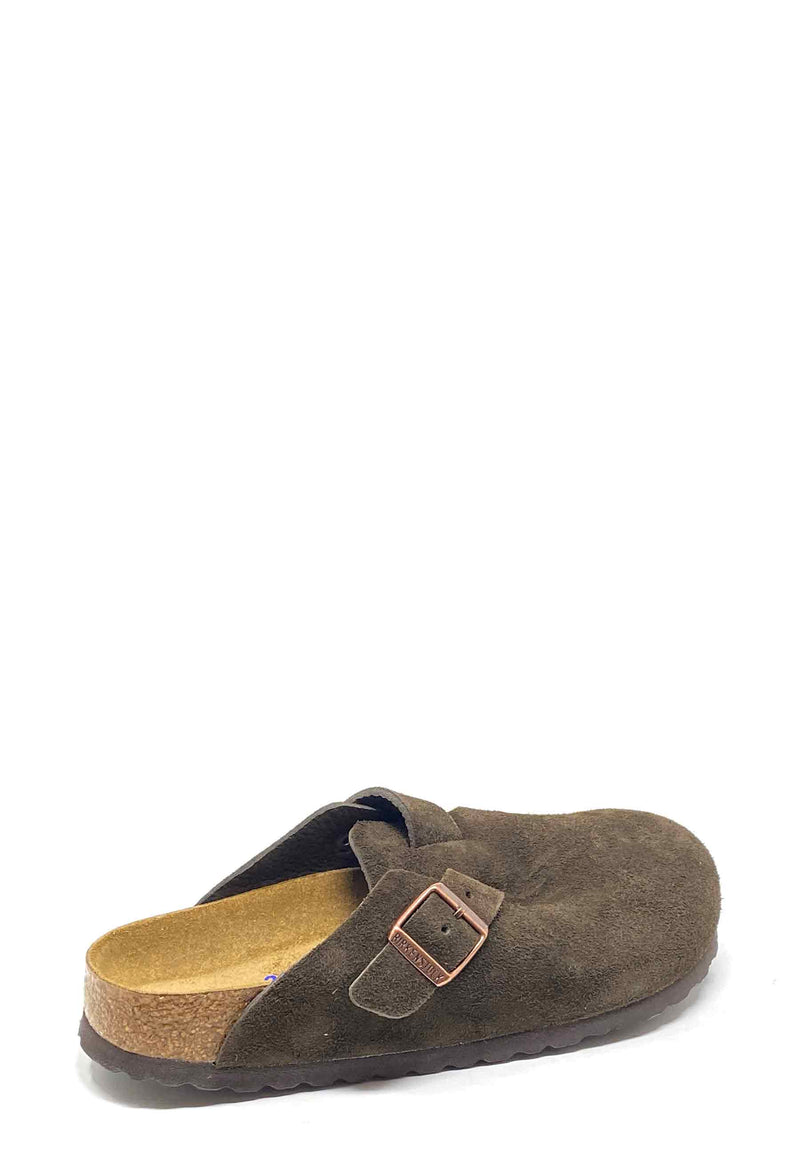 Boston Soft Footbed Mules | Mocha Suede