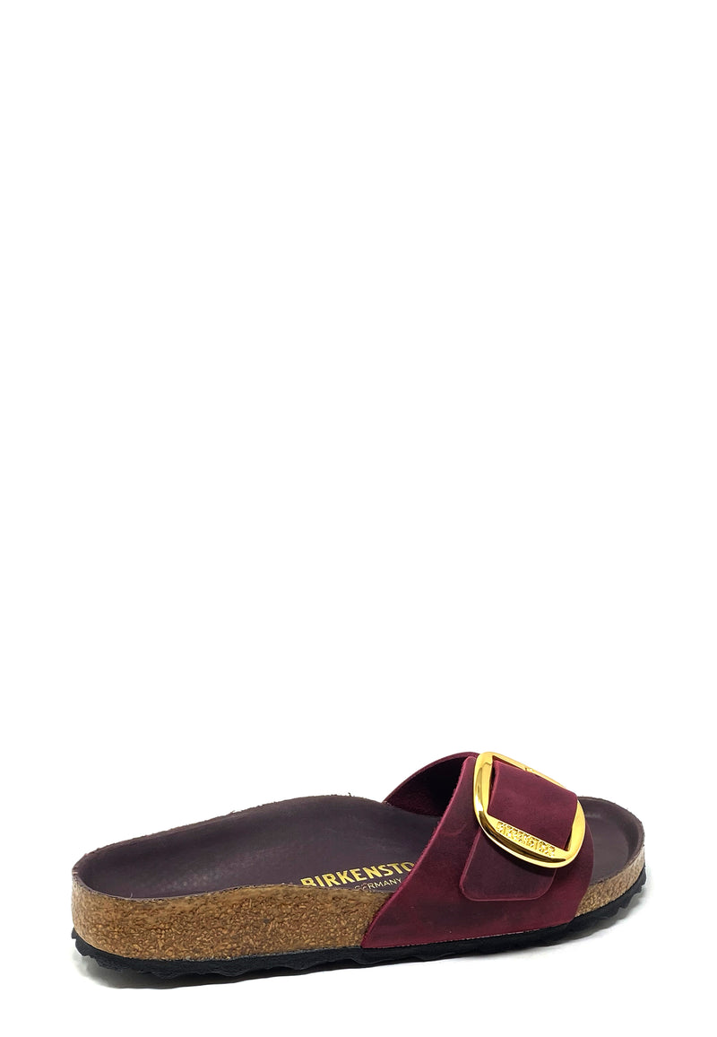 Madrid Big Buckle Pantolette | Zinfandel Oiled