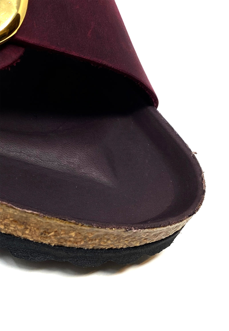 Madrid Big Buckle Pantolette | Zinfandel Oiled