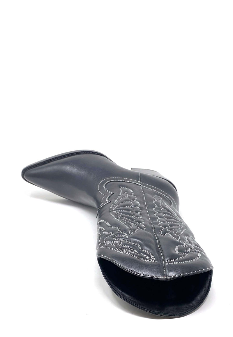 Jukeson Cowboystøvle | Sort hvid