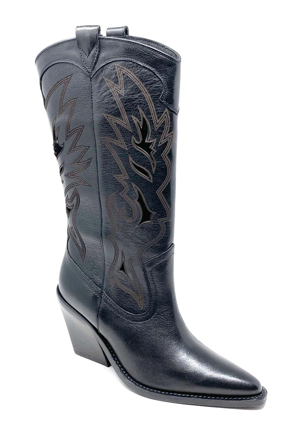 New Kole Cowboy Boot | Black