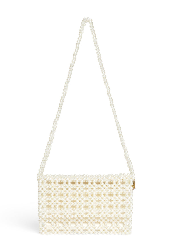 Chaklo bead bag | Soft white