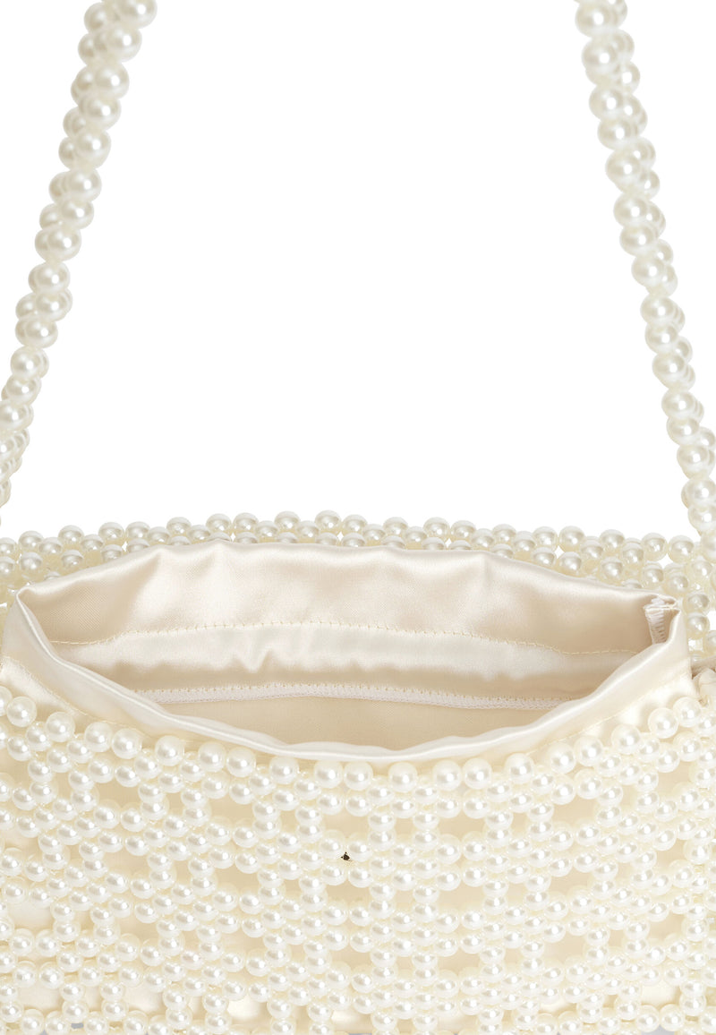 Chaklo bead bag | Soft white