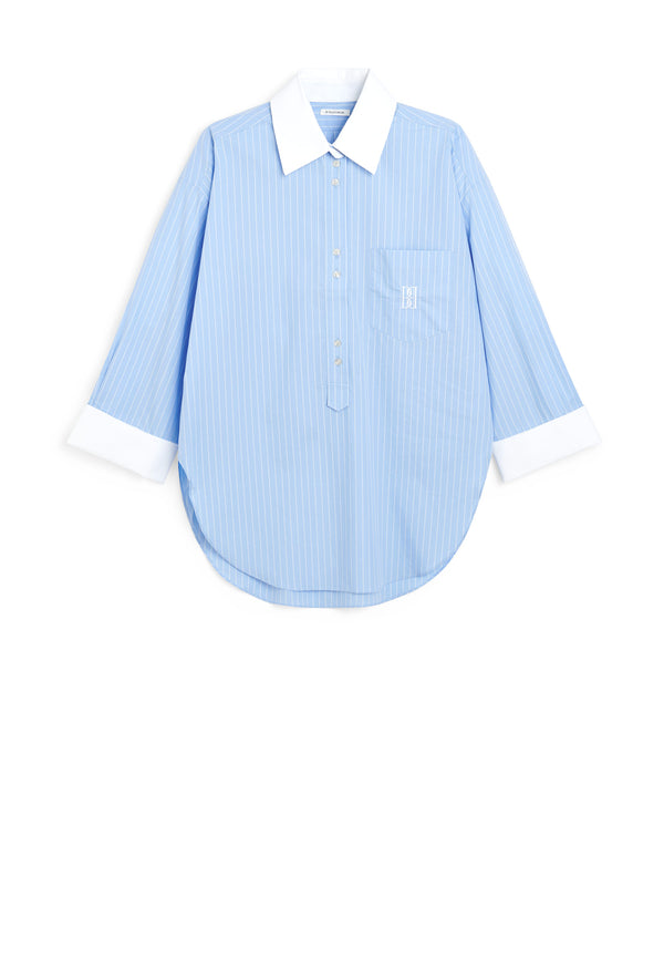 Maye blouse | Blue Iris Stripes