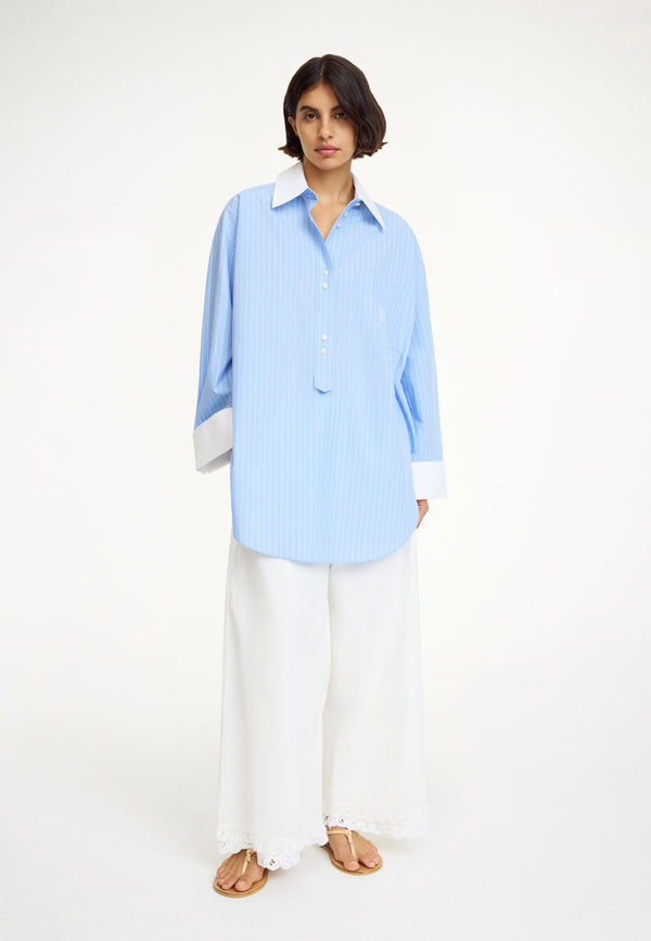 Maye blouse | Blue Iris Stripes