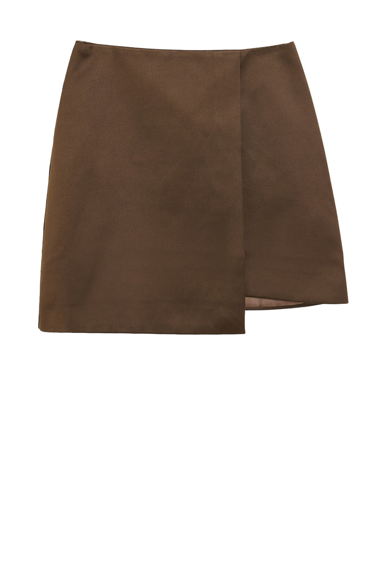 Raye Miniskirt | Dark Mahogany