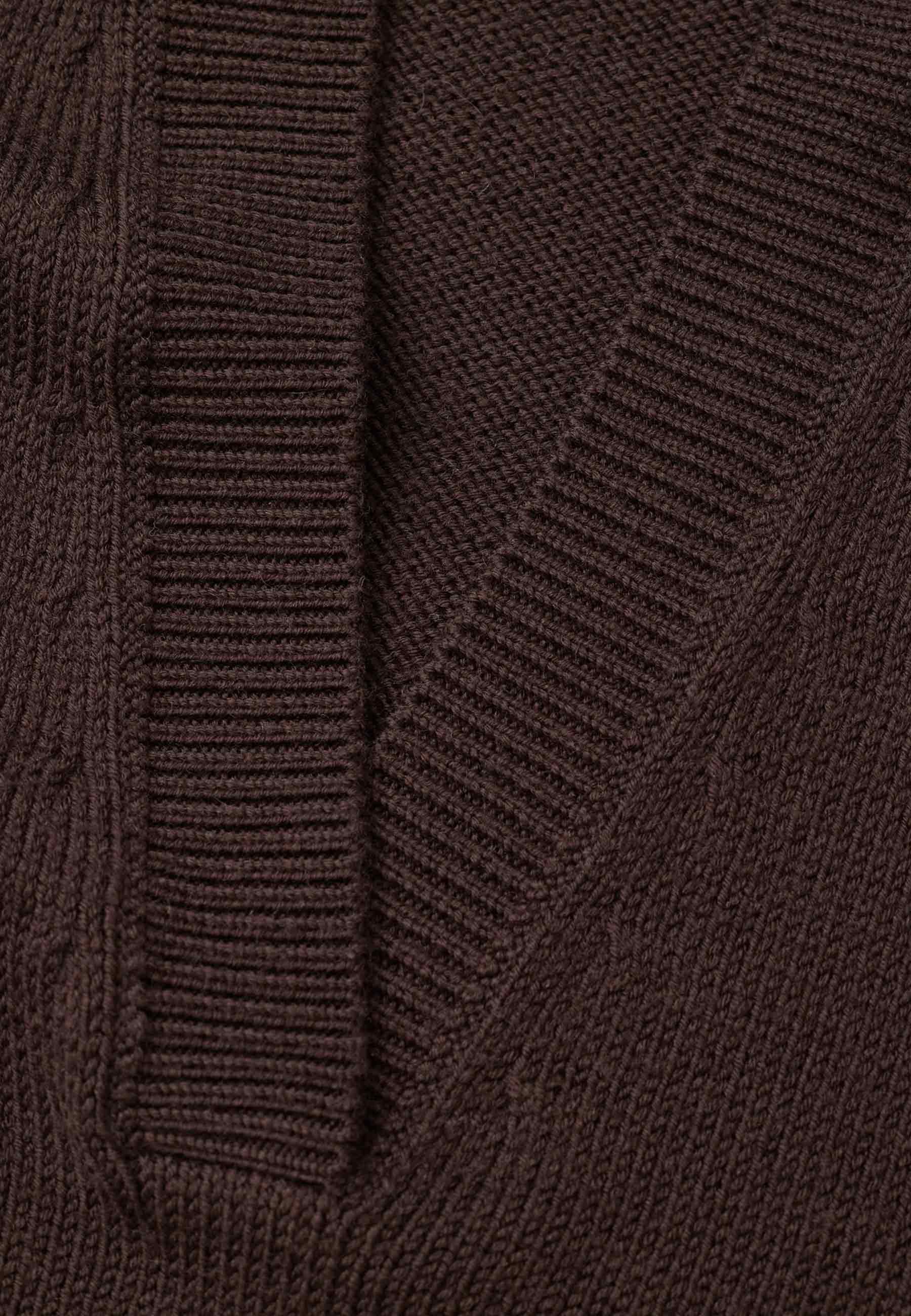 C96940 V-Neck Longsleeve | Cinder Brown