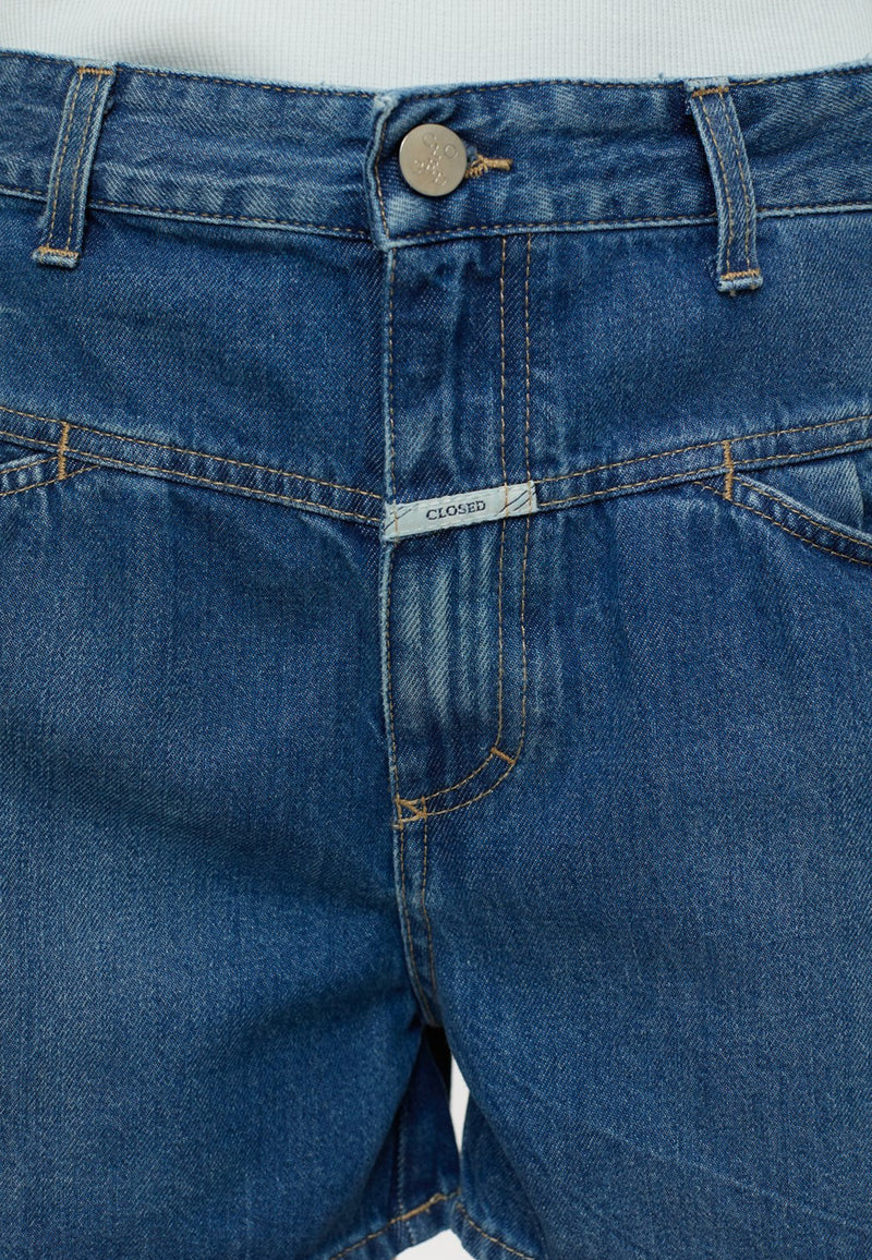 C92103 Jocy X jeansshorts | Mellem blå