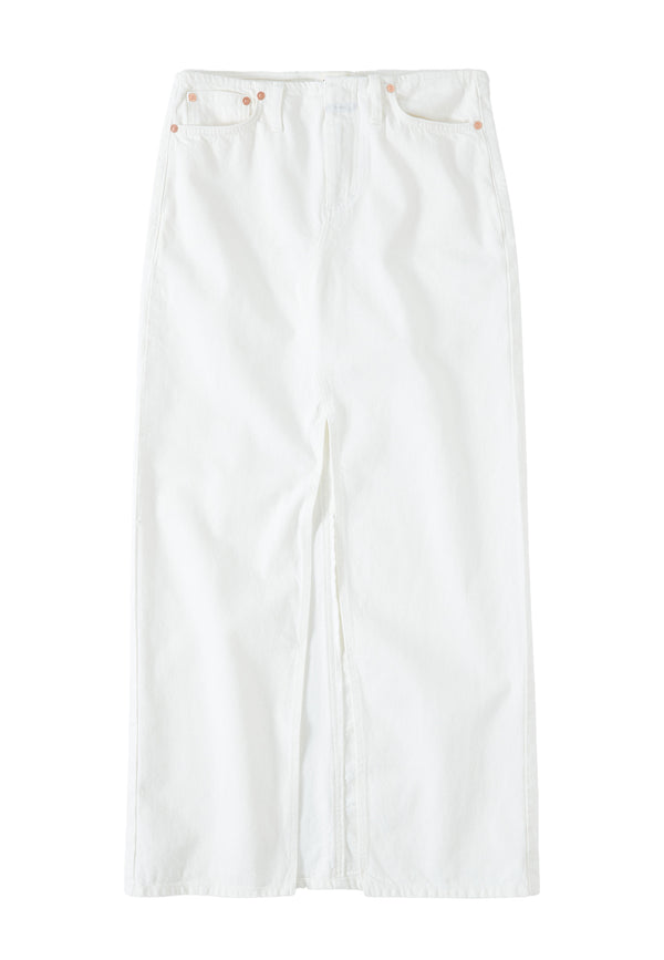 C93178 Long 5 Pocket Skirt | White