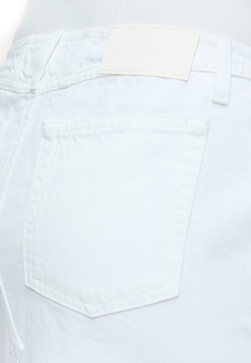 C93178 Lang nederdel med 5 lommer | hvid